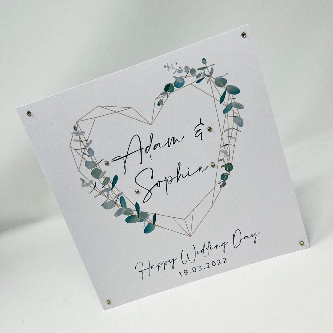 Heart Wreath - Wedding Card